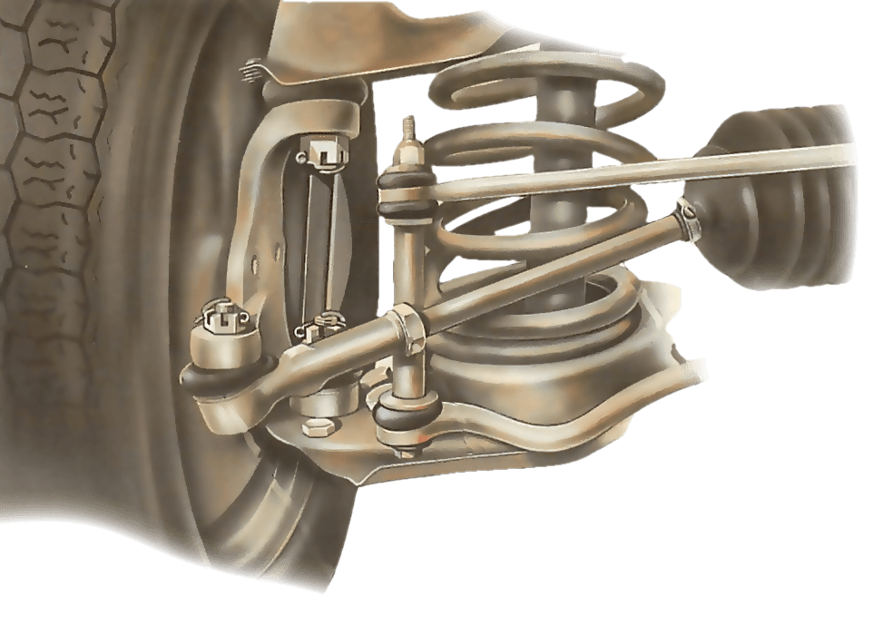 FRONT 2 WISHBONE ARMS & 2 LINKS & 2 BALL JOINTS TRACK ROD ENDS FOR KIA