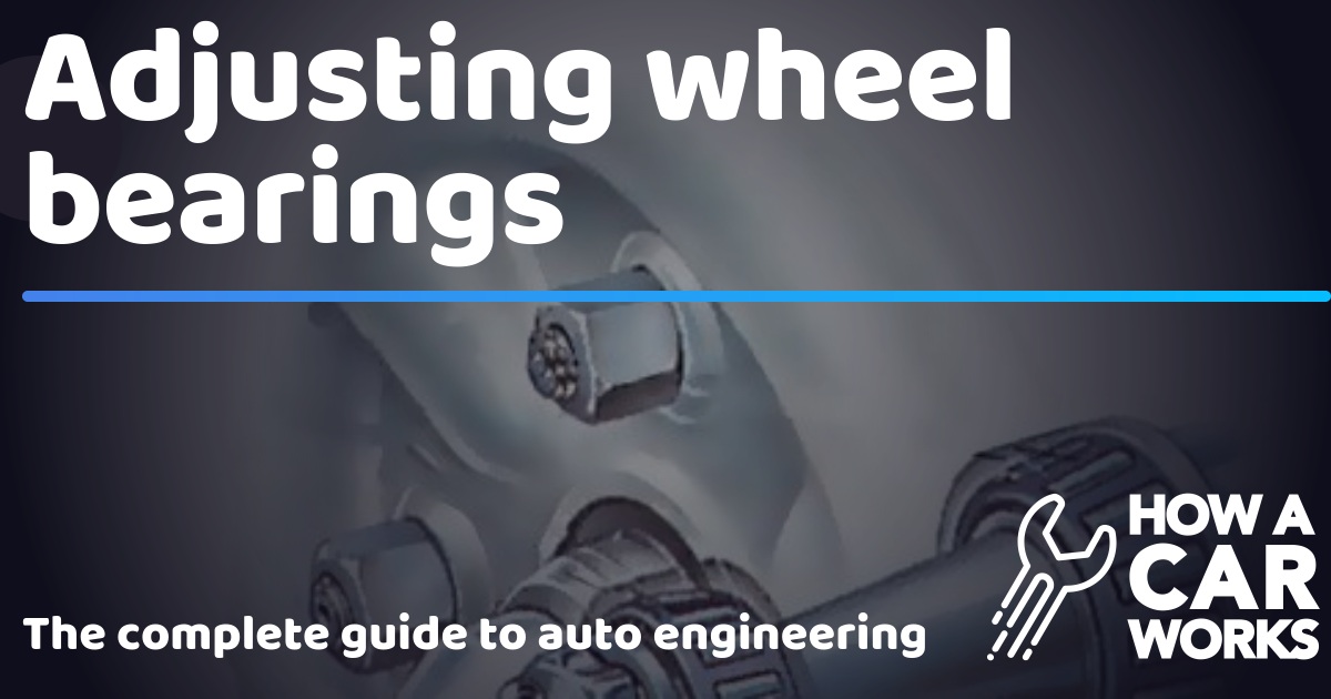 Wheel Bearing Adjustment Procedure Wall Chart